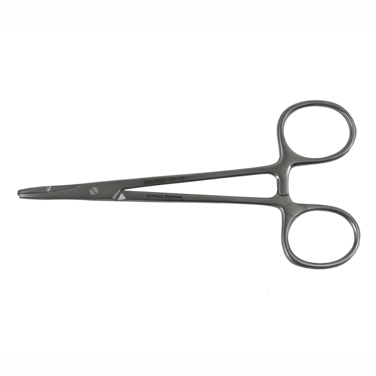 Delasco OH-12 Olsen-Hegar Needle Holder/Scissors 4.75 in Straight 1.5mm Smooth