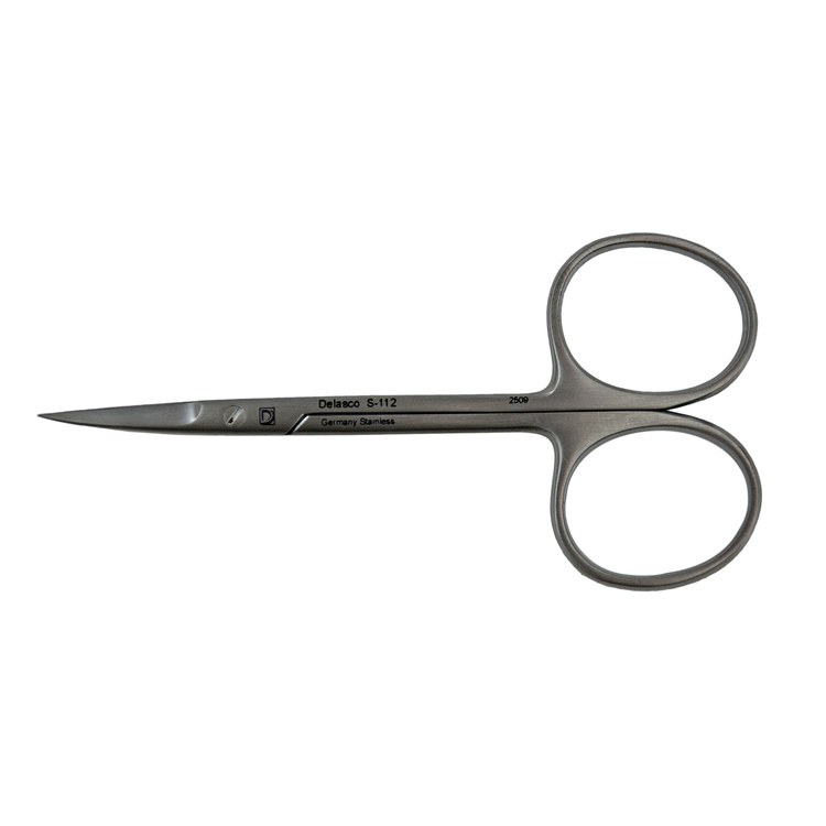 Delasco S-112 Iris Scissors 3.5 in Curved 20mm Sharp/Sharp