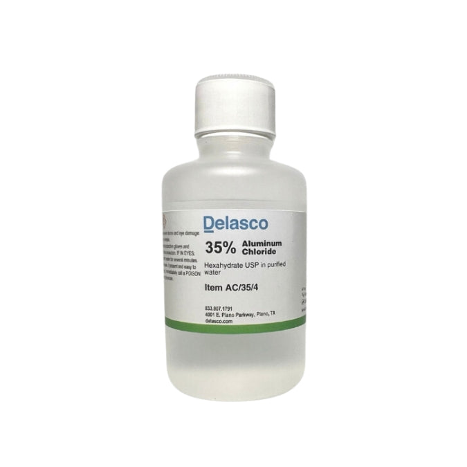 Delasco AC/35/4 Aluminum Chloride 35% in Water 4 oz