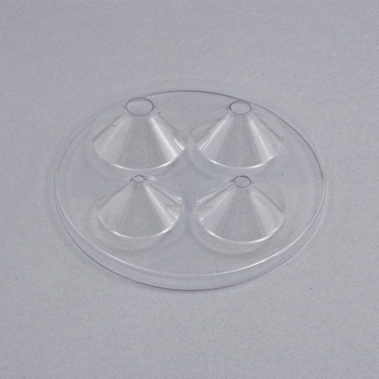 Cryosurgical Lexan Disk with 4 Holes-3.5, 5.5, 8, 10.5mm