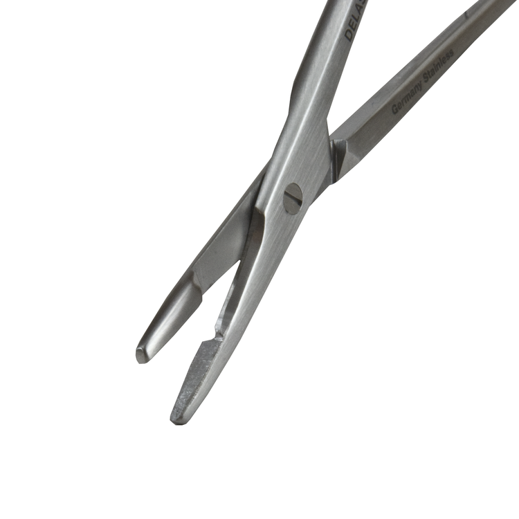 Delasco OH-12 Olsen-Hegar Needle Holder/Scissors 4.75 in Straight 1.5mm Smooth