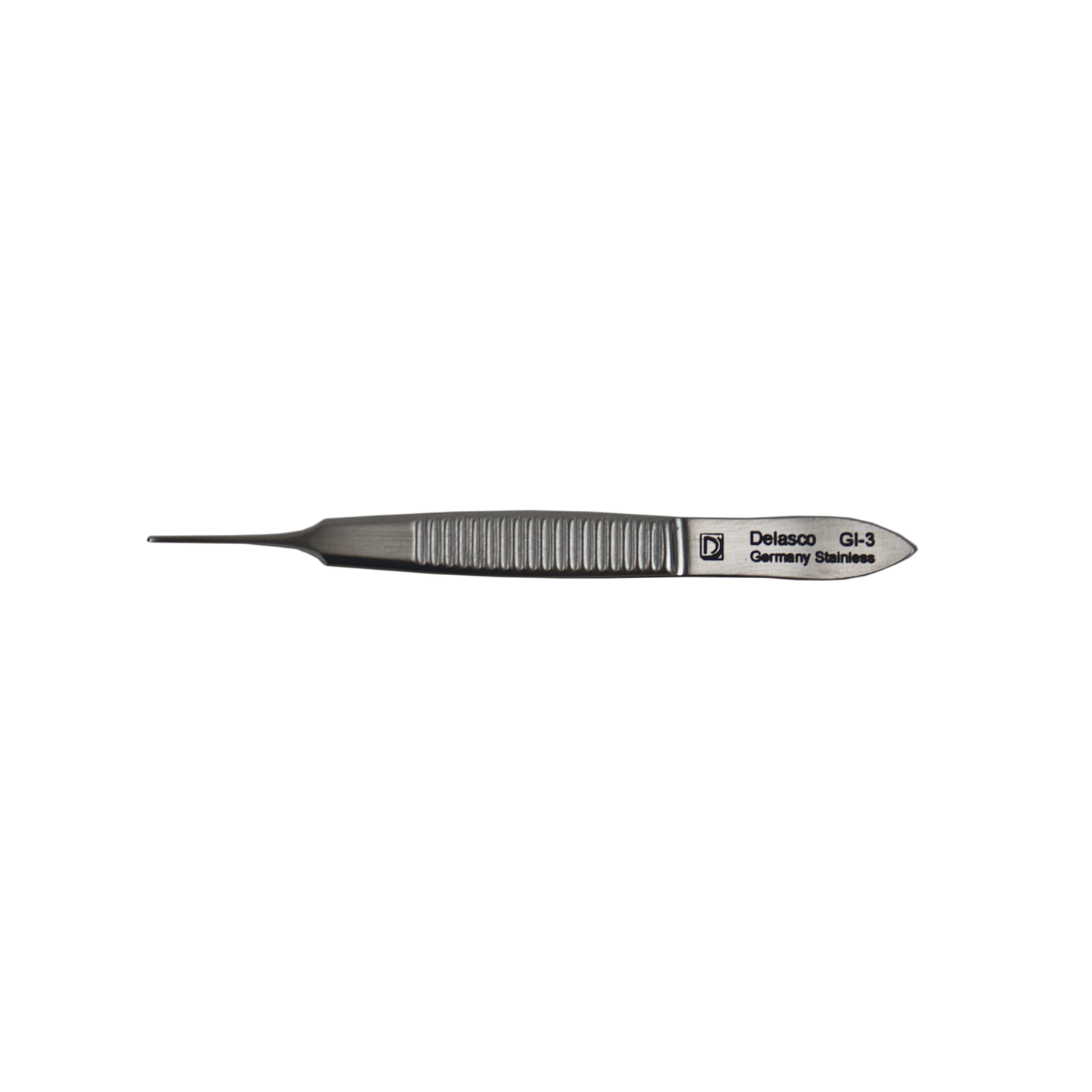 Delasco GI-3 Iris-Graefe Forceps 2.75 in Straight 1mm Serrated