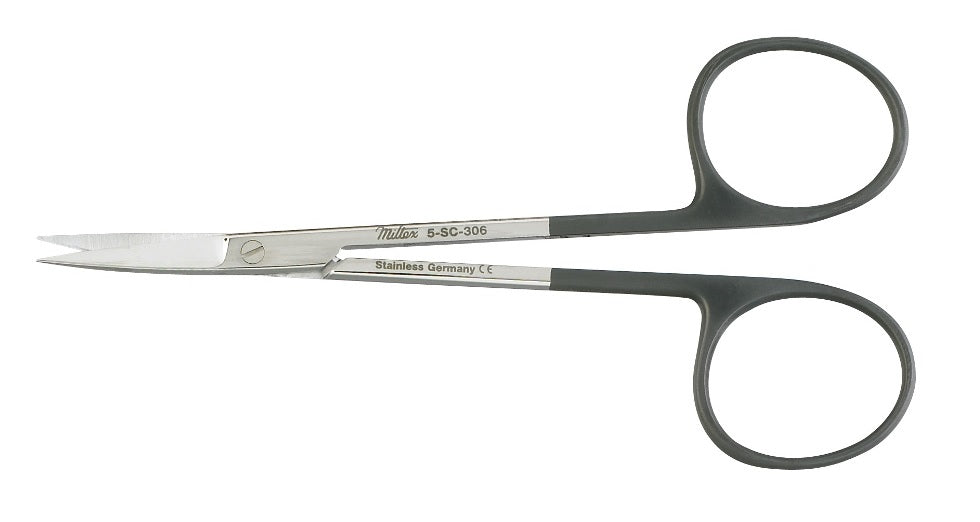 Miltex Iris Scissors, 4.5 in, Curved, Sharp/Sharp, Super Cut