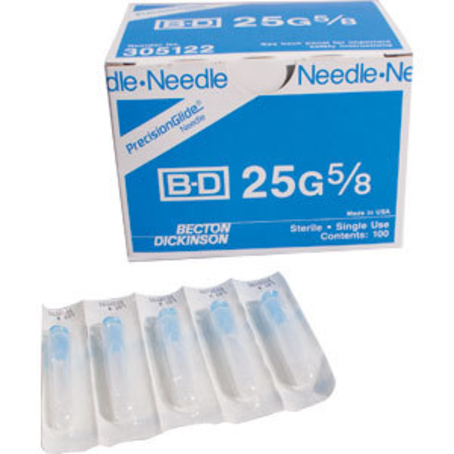 BD 305122 PrecisionGlide 25 G x 5/8 in. Hypodermic Needle