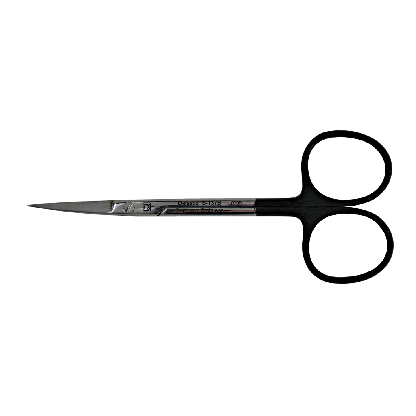 Delasco S-137B Iris Scissors 4.5 in Curved 25mm Sharp/Sharp SuperCut