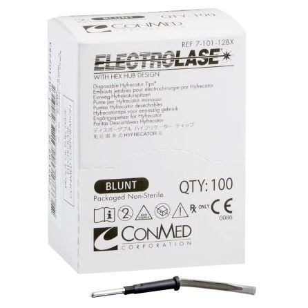 ConMed 7-101-12BX Electrolase Tip, Blunt, Non-Sterile, Box of 100