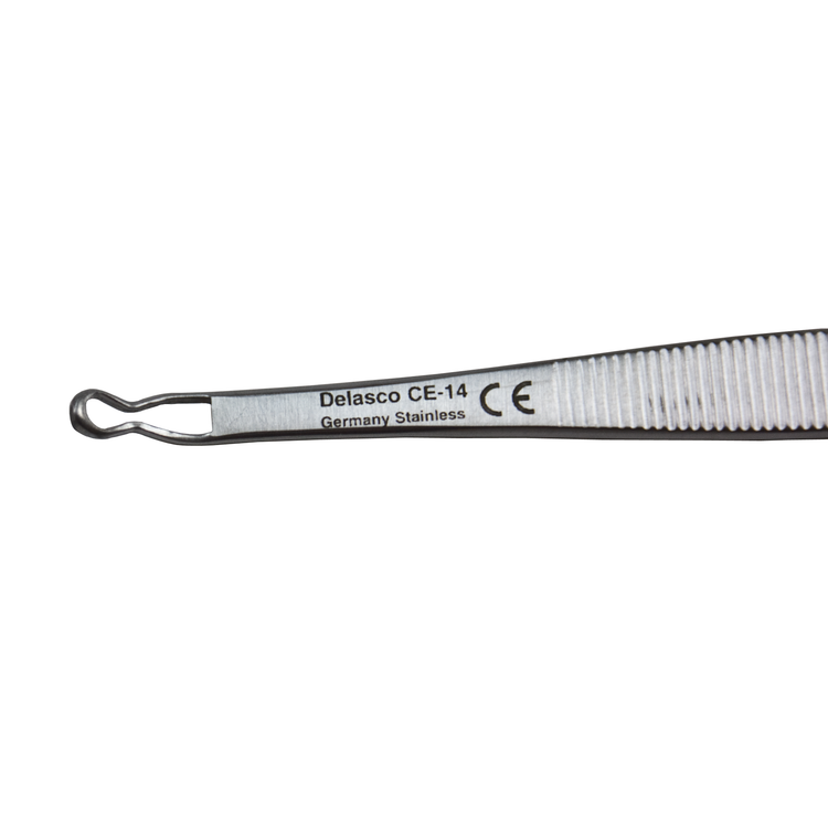Delasco CE-14 Schamberg Comedone Extractor, Extra Fine, 2 Pinched Ends