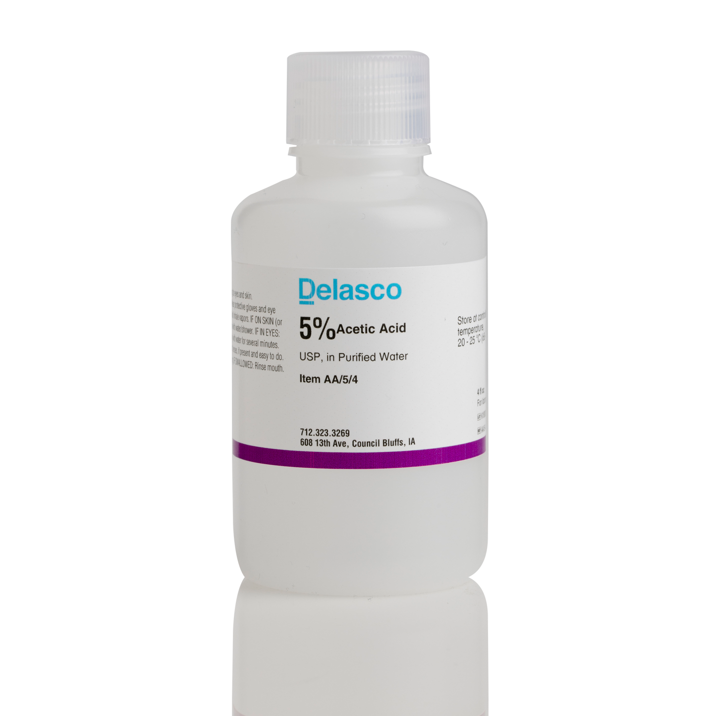 Delasco AA/5/4 Acetic Acid 5% 4 oz
