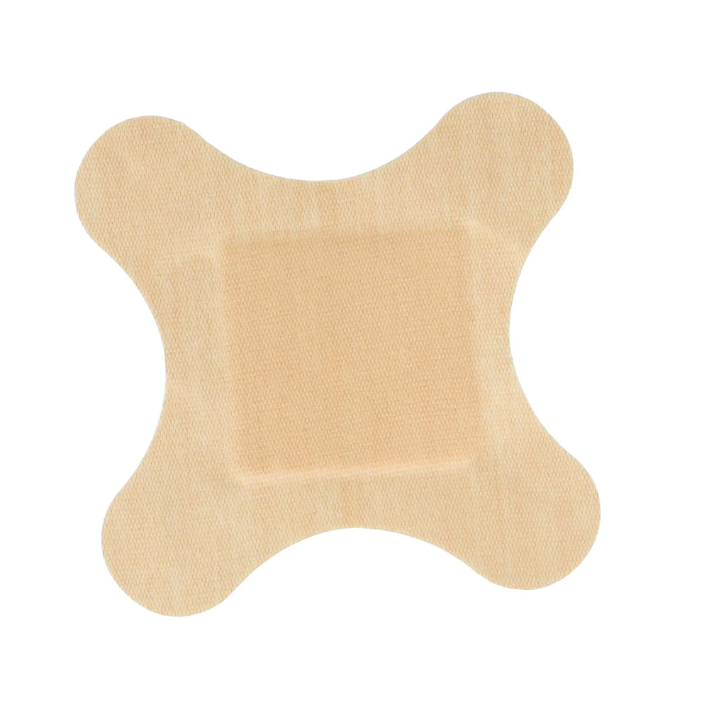 BSN Medical 7645611 Leukoplast Fabric 4-wing Bandage, 3" X 3", Box of 50