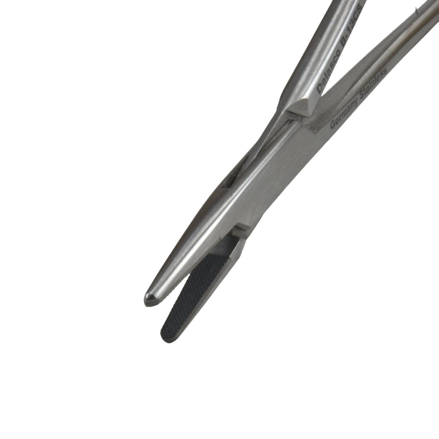 Delasco B-13CS Baumgartner Needle Holder 5.5 in Straight 2 Mm Serrated Tungsten Carbide