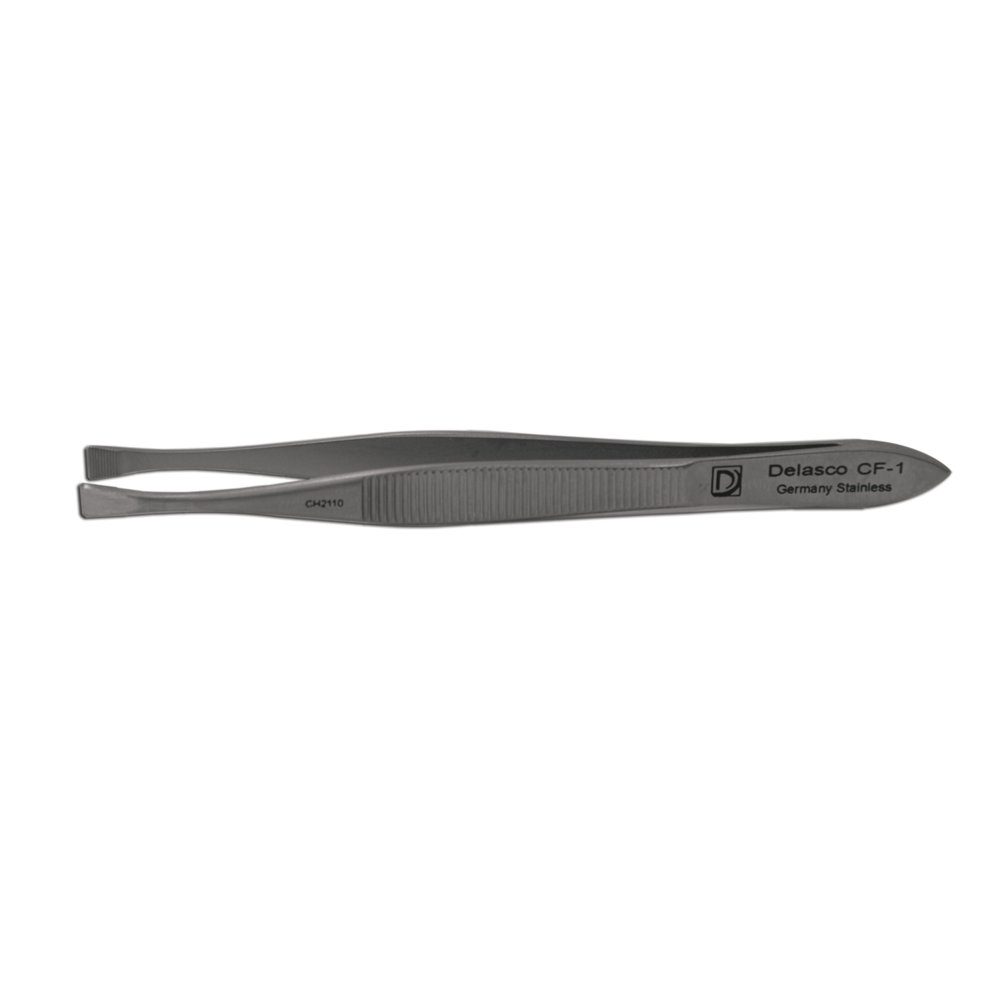 Delasco CF-1 Littauer Cilia Forceps 3.5 in Straight 4mm Wide Jaws