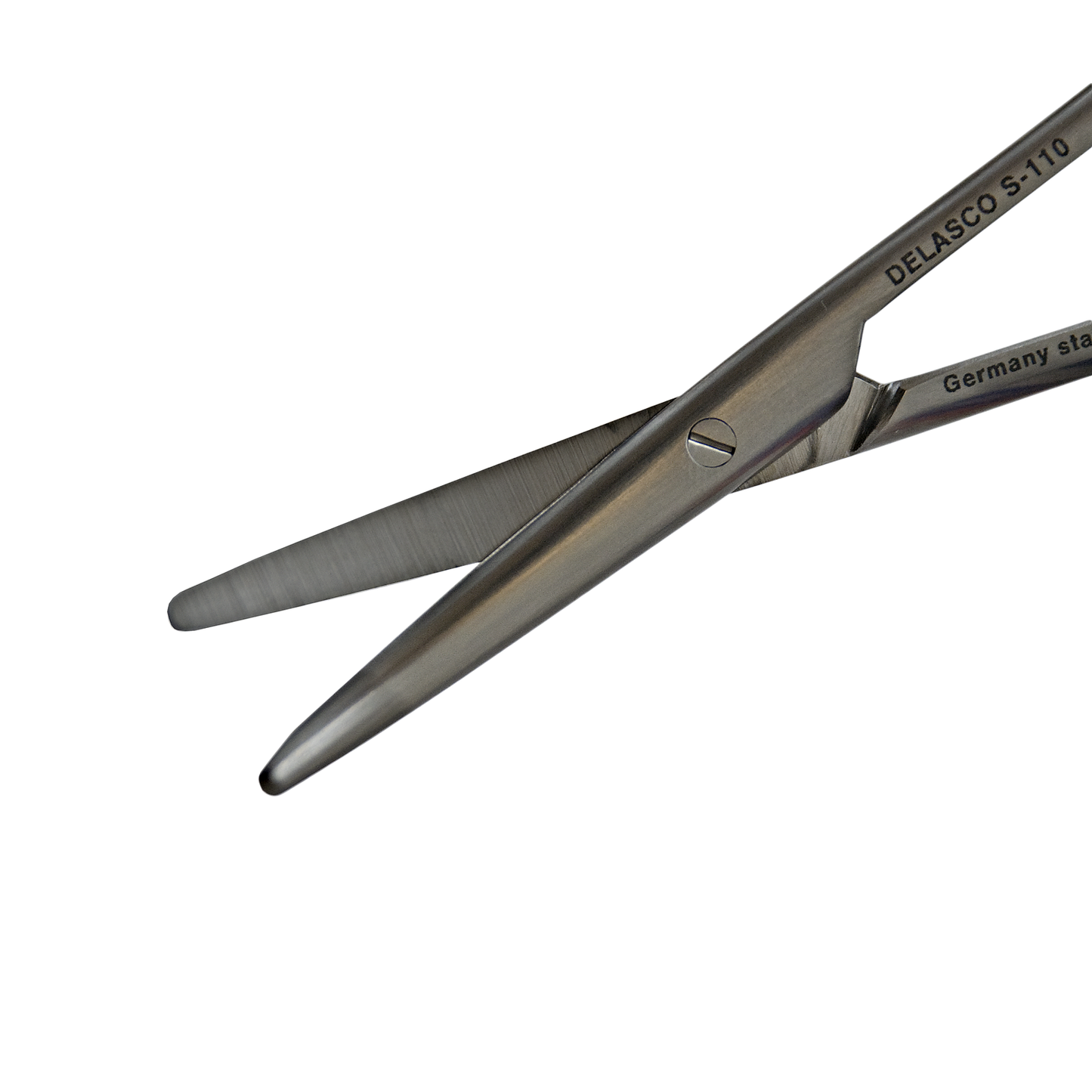 Delasco S-110 Lexer-Baby Scissors 4" (10cm), Curved, Blunt/Blunt, Stainless Steel