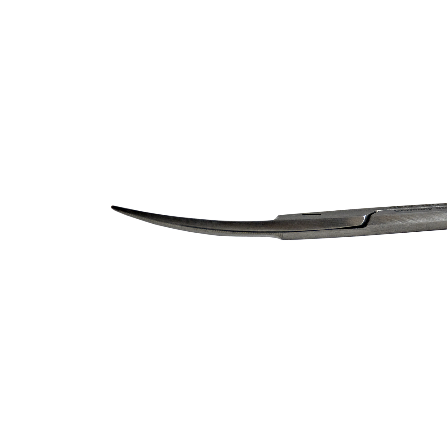 Delasco S-318 Iris Scissors 4.5 in Curved 25mm Sharp/Sharp One Blade Serrated