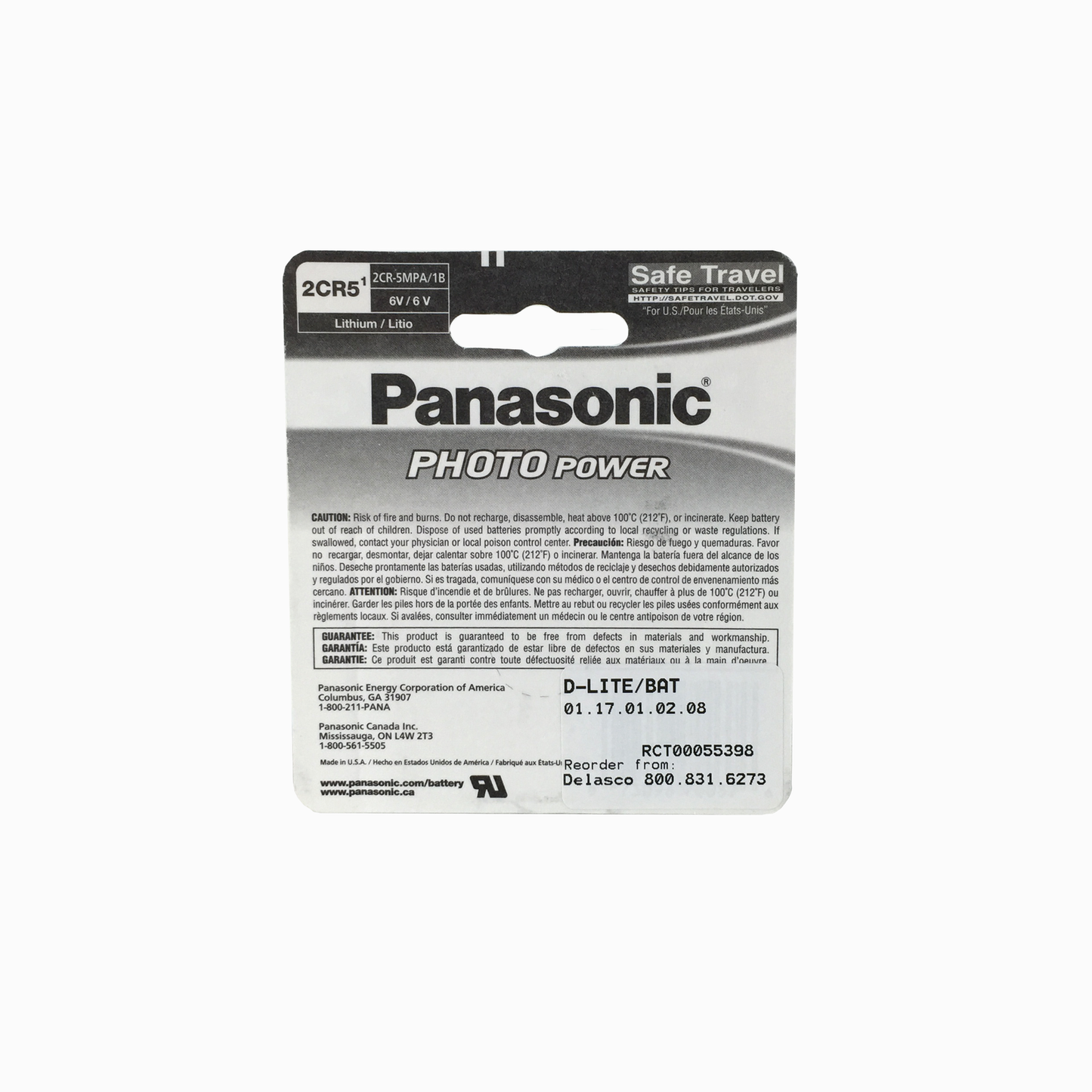 DermLite DL100B Lithium Battery for DL100 Series: DermLite, Dermlite Platinum and DermLite Carbon