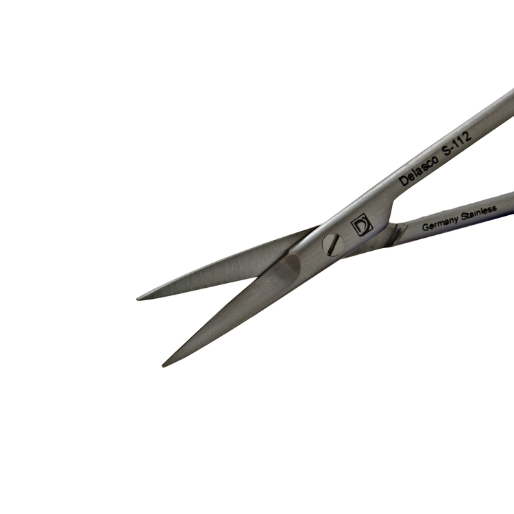 Delasco S-112 Iris Scissors 3.5 in Curved 20mm Sharp/Sharp