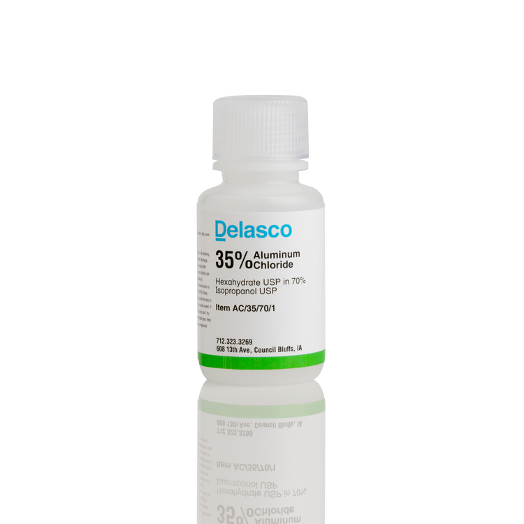 Delasco AC/35/70/1 Aluminum Chloride 35% in Isopropanol 70% 1 oz