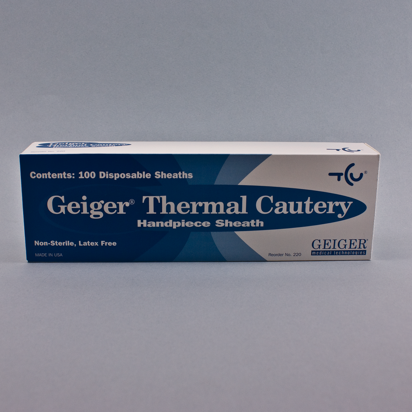 Geiger 220 TCU Disposable Handpiece Sheaths, Dispenser Box of 100