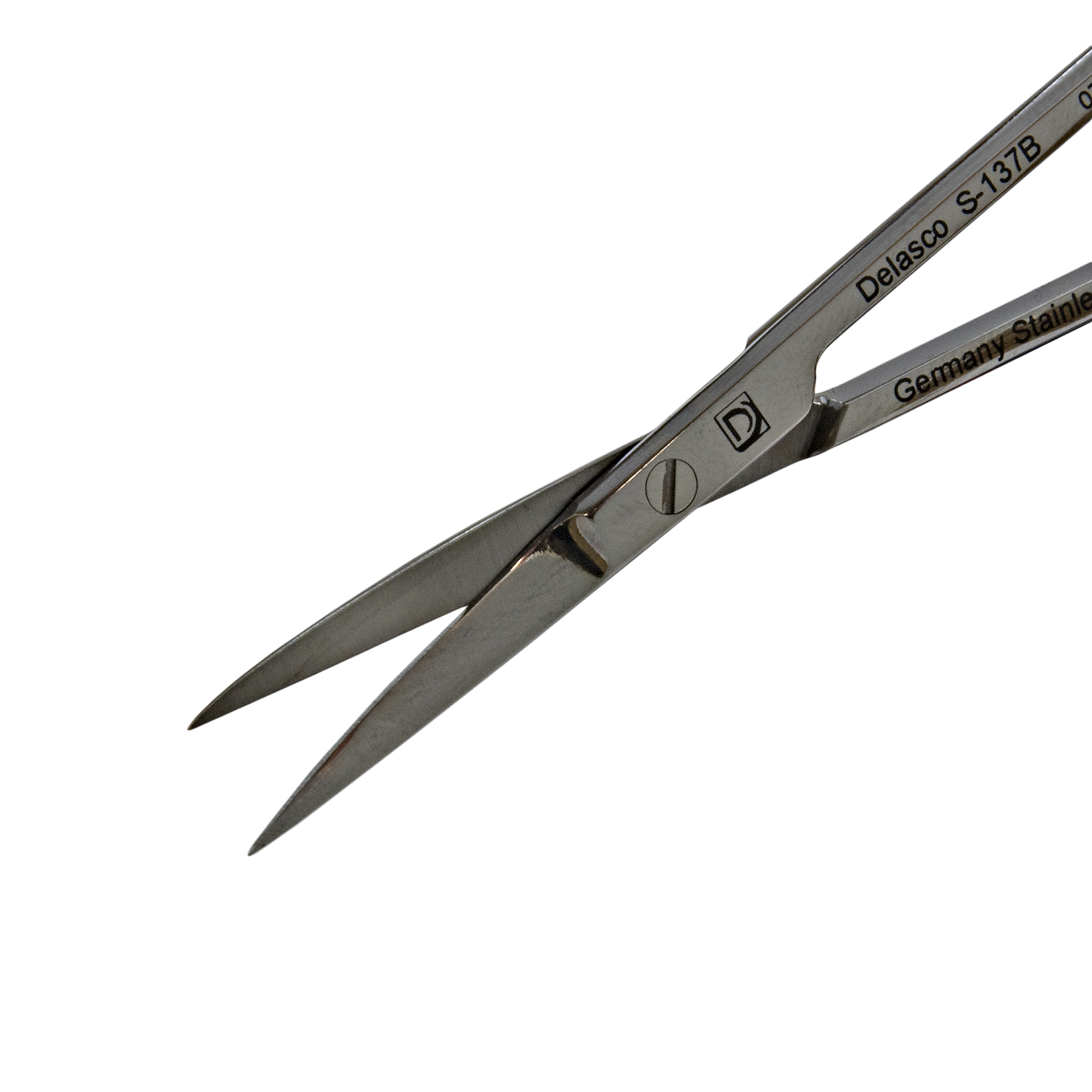 Delasco S-137B Iris Scissors 4.5 in Curved 25mm Sharp/Sharp SuperCut