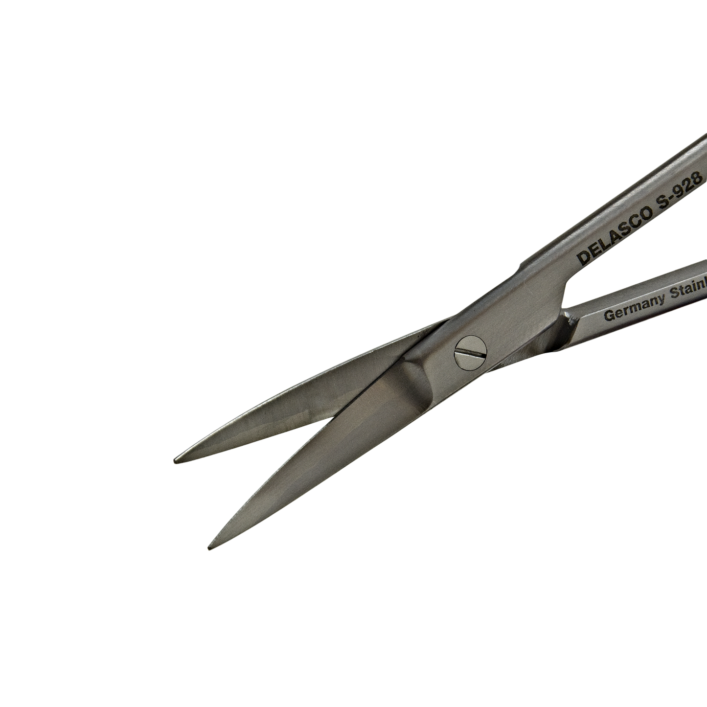 Delasco S-928 Iris Scissors 4.5 in Curved 25mm Sharp/Sharp Tungsten Carbide