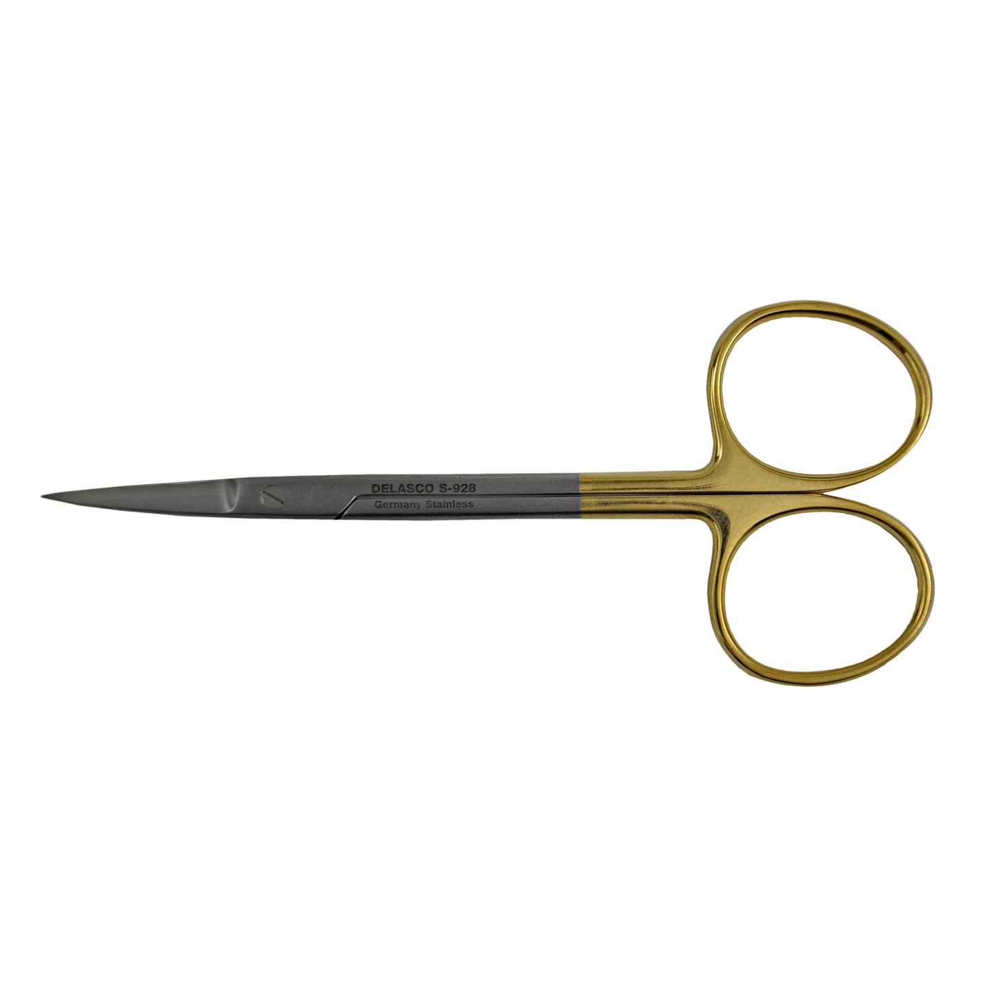Delasco S-928 Iris Scissors 4.5 in Curved 25mm Sharp/Sharp Tungsten Carbide