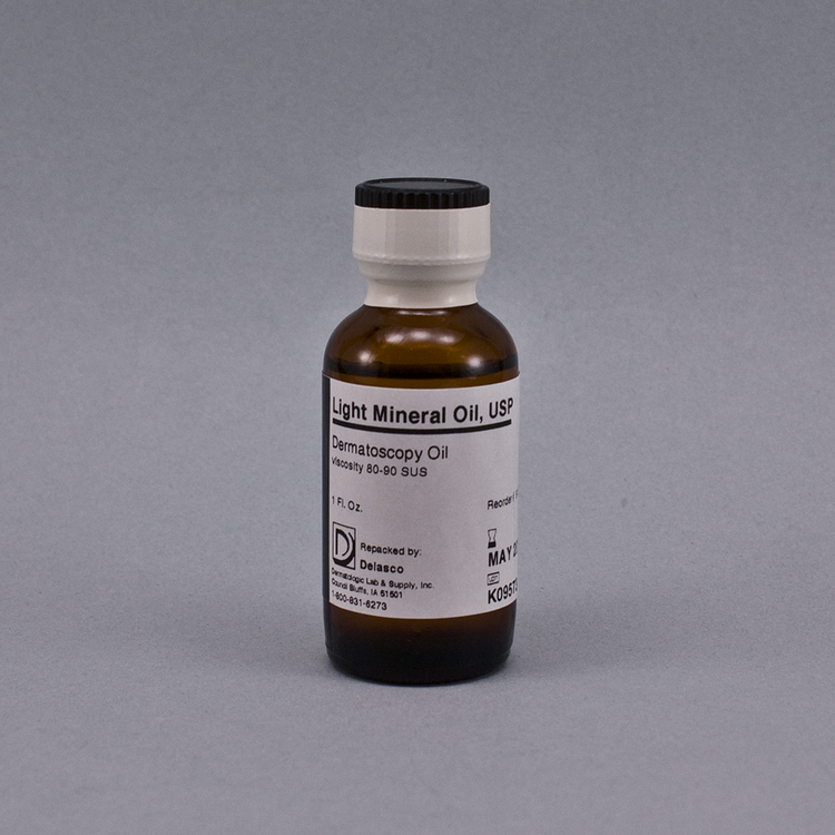 Delasco 910H Dermatoscopy Oil with dropper, 1 oz
