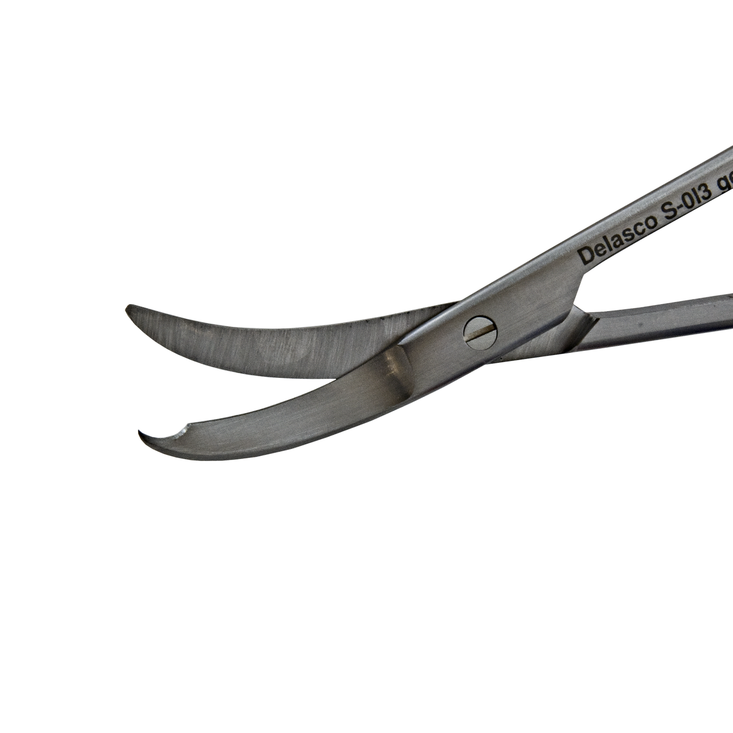 Delasco S-013 Shortbent Suture Scissors (9cm) 3 1/2", Fine, Curved, Stainless Steel