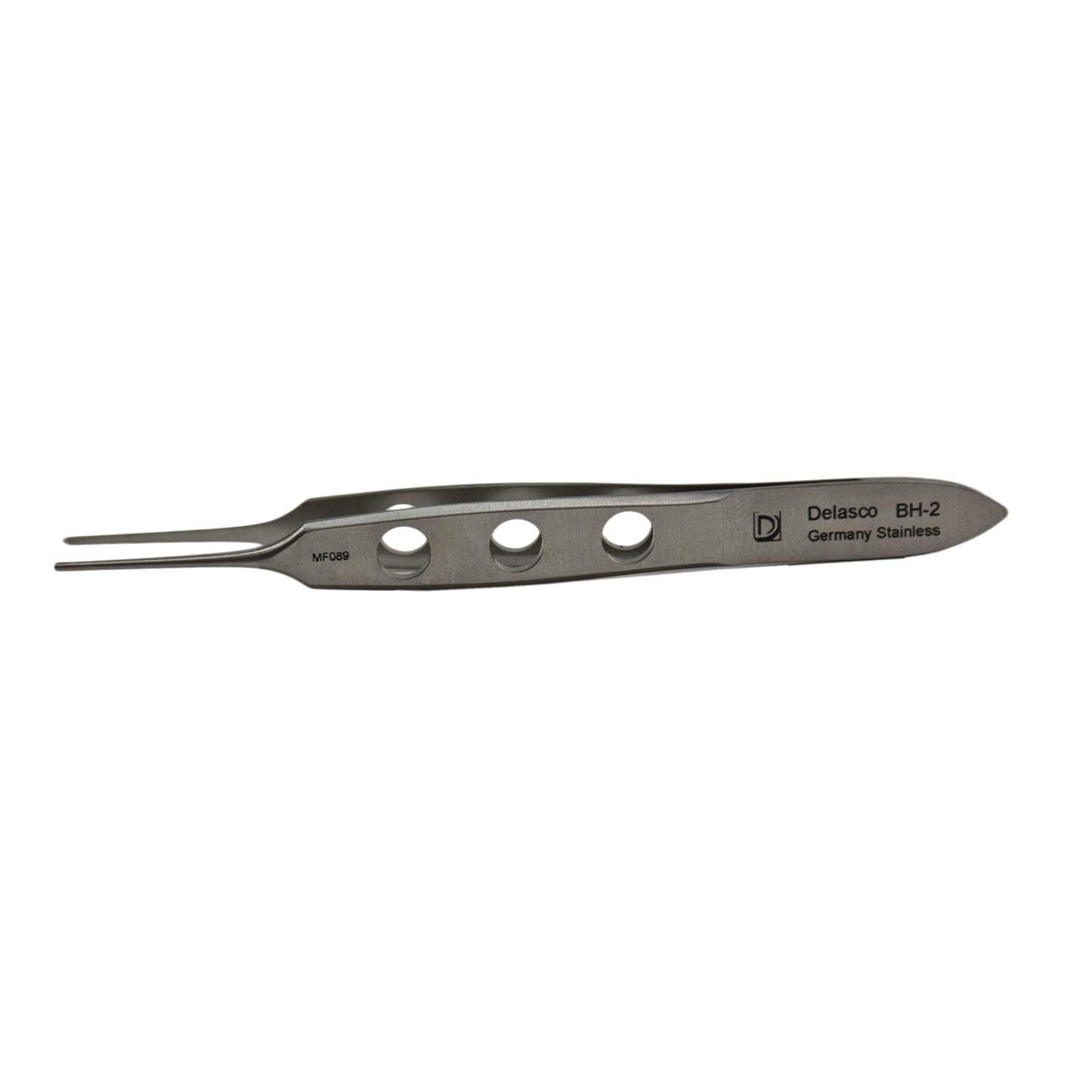 Delasco BH-2 Bishop Harmon Forceps 3.375 in Straight 0.8mm 1x2 Teeth