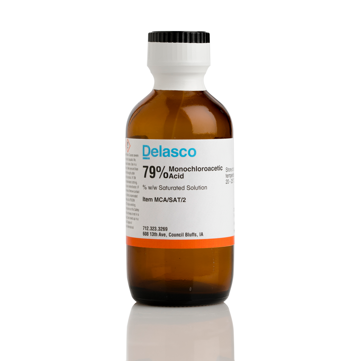 Delasco MCA/SAT/2 Monochloroacetic Acid Saturated 2 oz