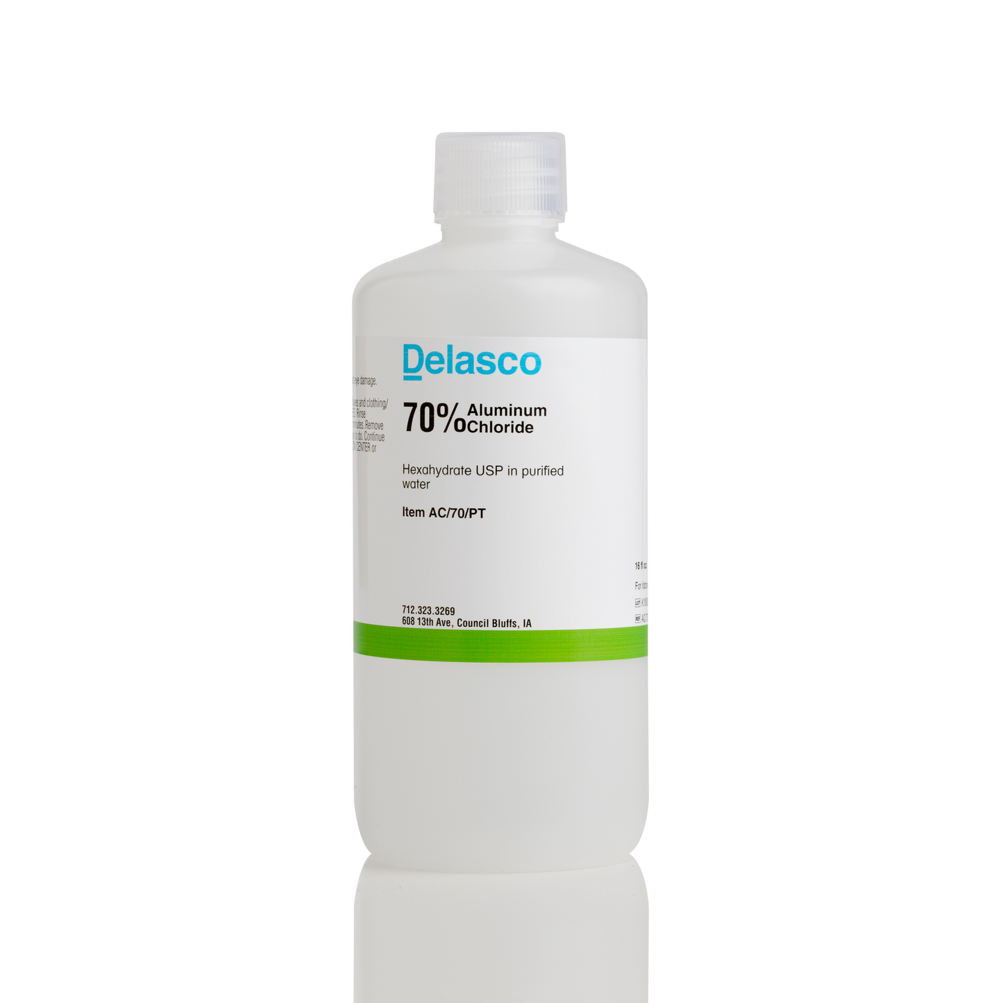Delasco AC/70/PT Aluminum Chloride 70% in Water 16 oz