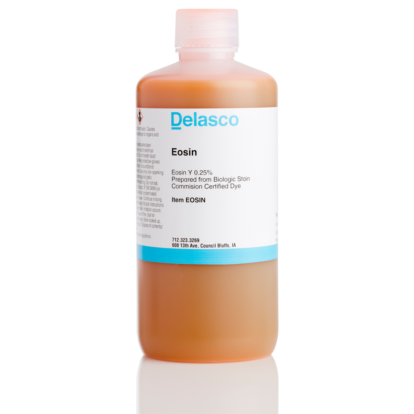 Delasco EOSIN Eosin Histologic Stain, 500 mL