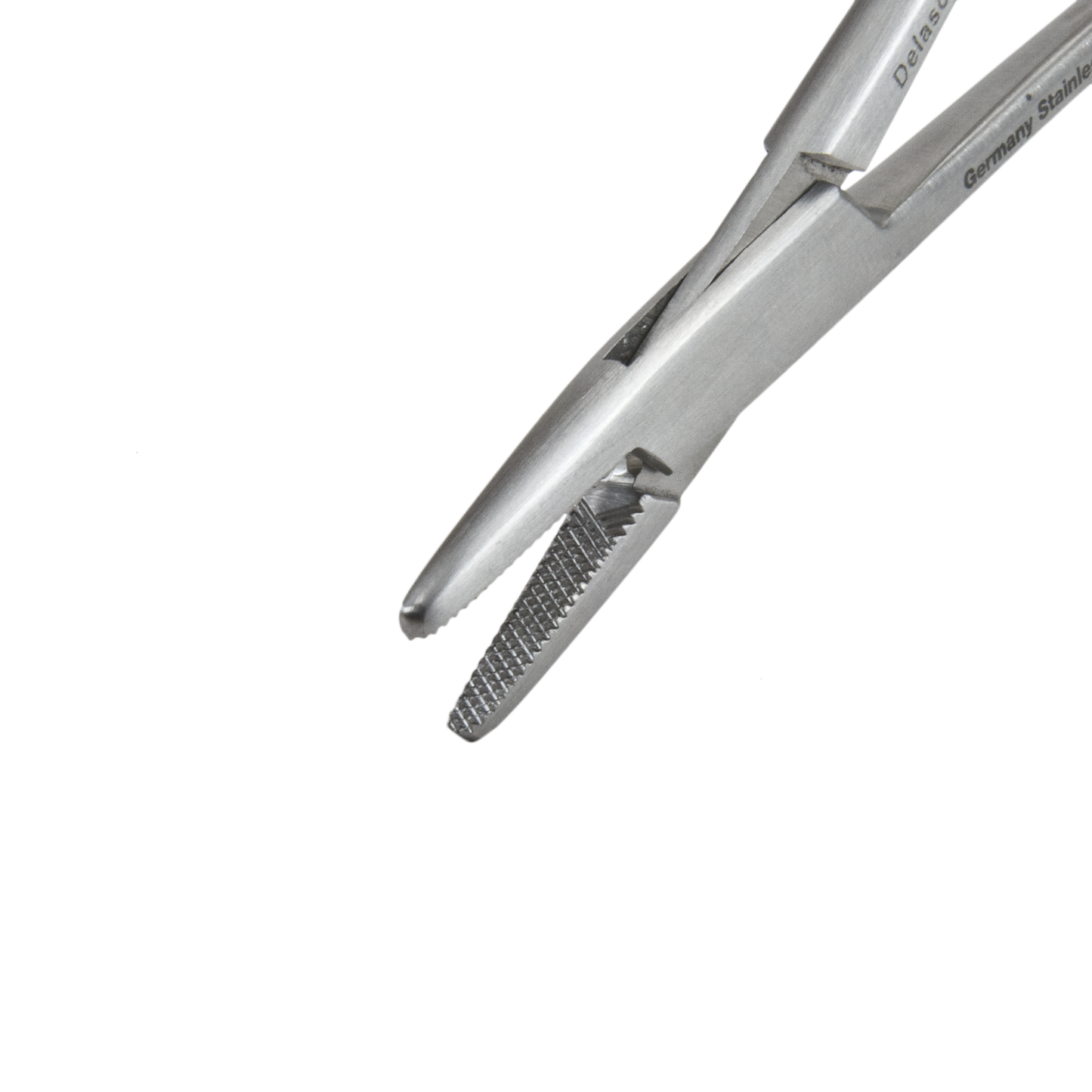 Delasco B-13S Baumgartner Needle Holder 5.5 in Straight 2 mm Serrated