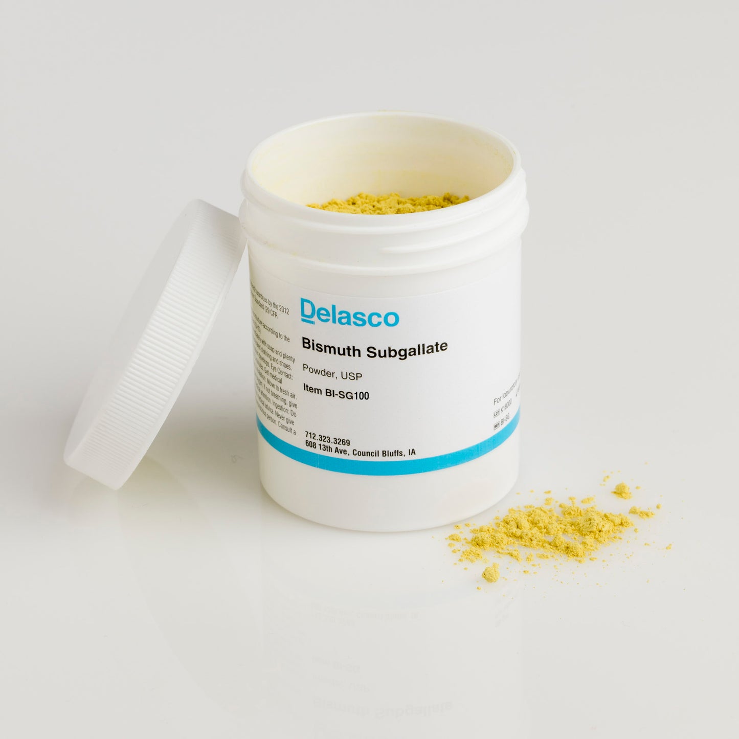 Delasco BI-SG100 Bismuth Subgallate Powder USP