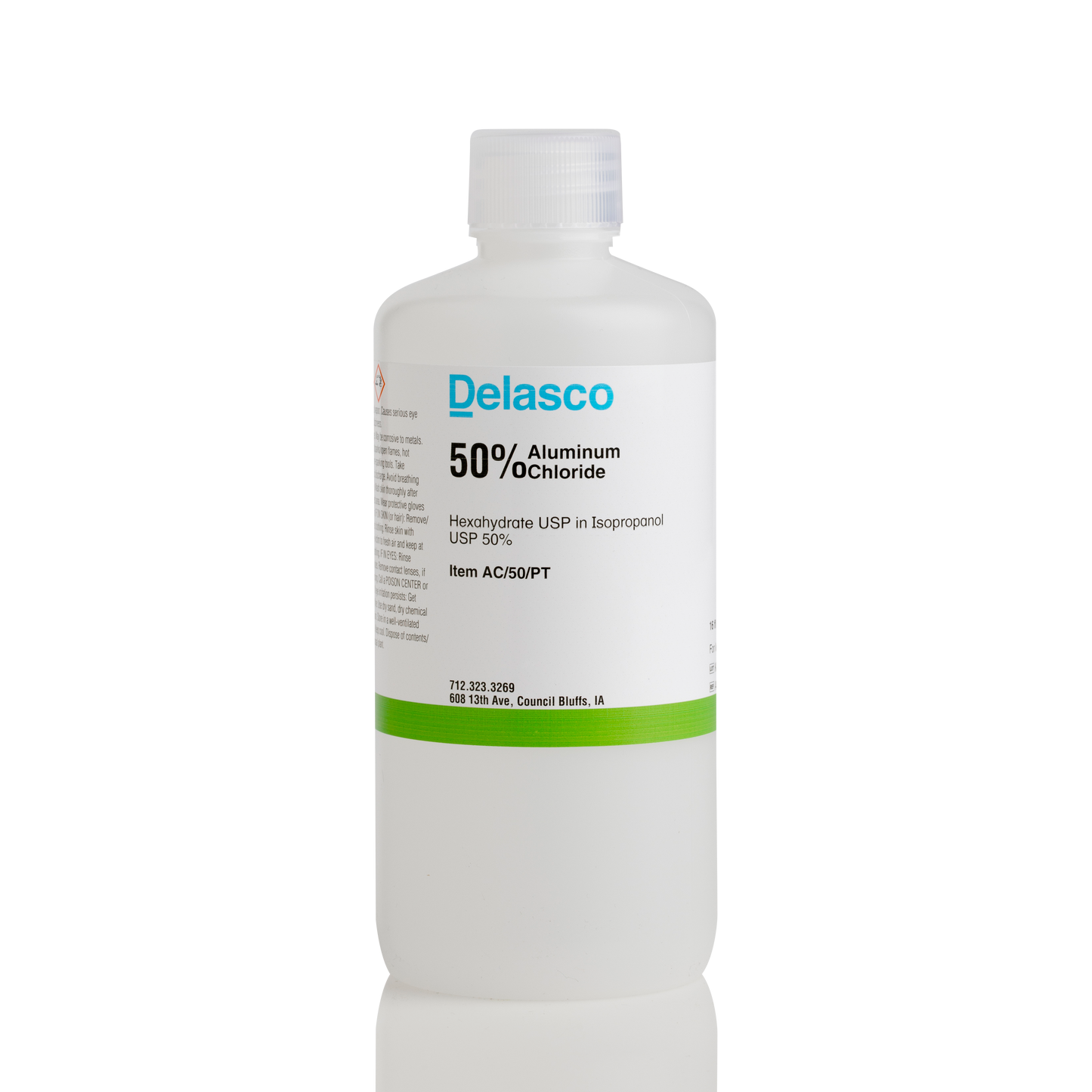 Delasco AC/50/PT Aluminum Chloride 50% in Isopropanol 50% 16 oz