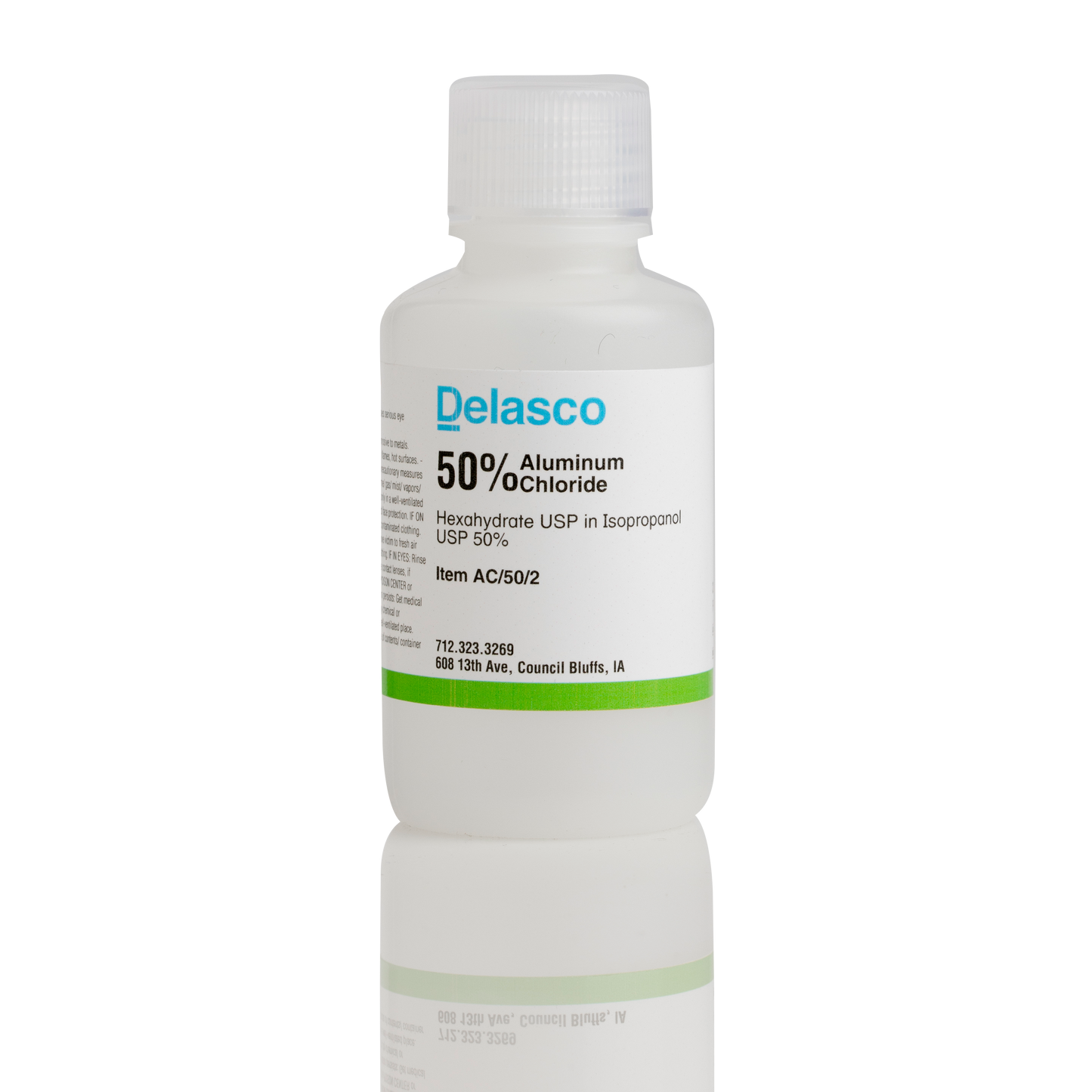 Delasco AC/50/2 Aluminum Chloride 50% in Isopropanol 50% 2 oz