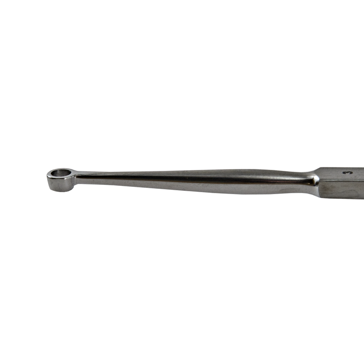 Delasco FCR-3 Fox Curette 5.5 in Straight 3mm Round