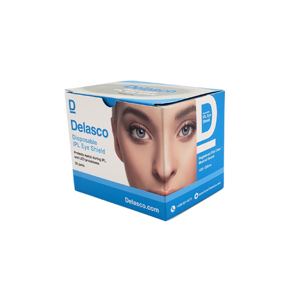 Delasco IPL Eye Shields - FDA Class 1 Eye Protection for IPL and LED Procedures 100/Box (50 pair)