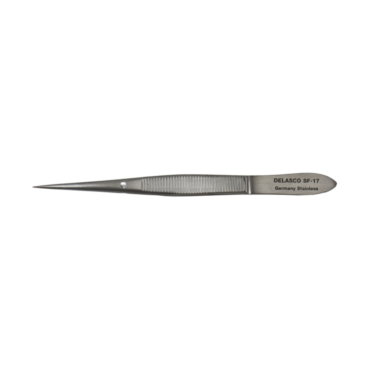 Delasco SF-17 Splinter Forceps, 3 1/2", Serrated