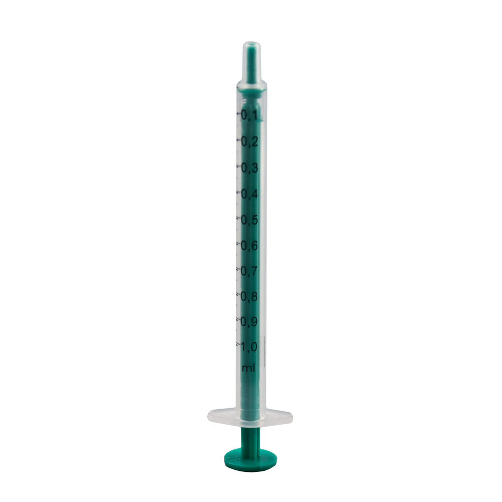 AirTite Products NJ-9166017-02 Norm-Ject 1 ml Polypropylene Luer Slip Tip Capsule Syringe