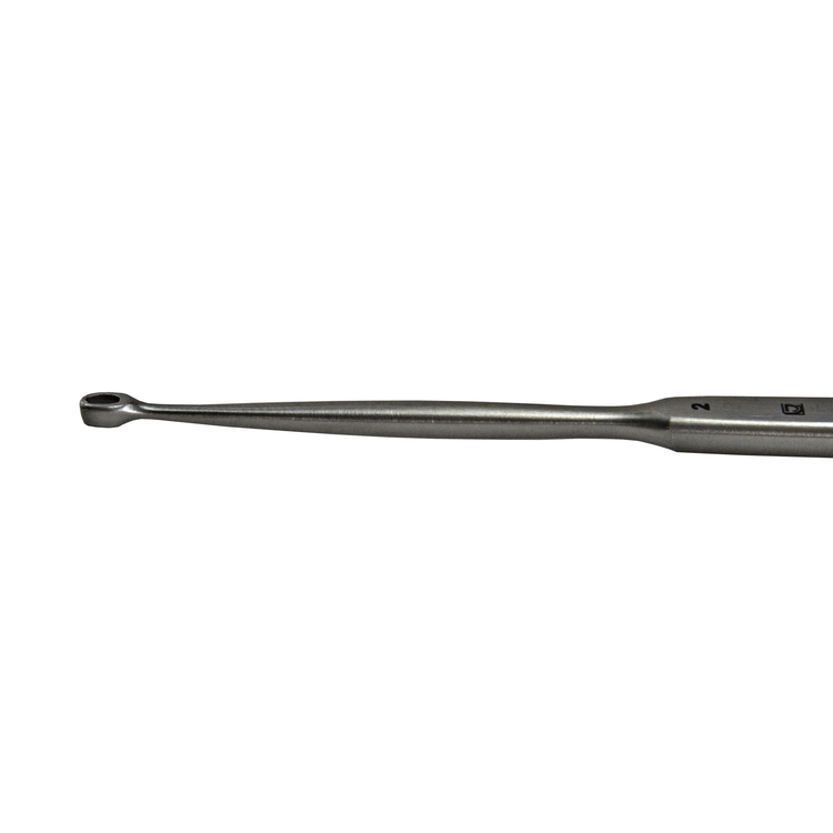 Delasco FC-2 Fox Curette 5.5 in Straight 2mm X 2.9mm Oval