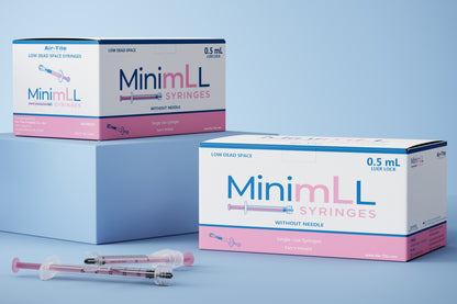 Air-Tite MinimLL® 0.5 ml Luer Lock Syringe, Box of 100