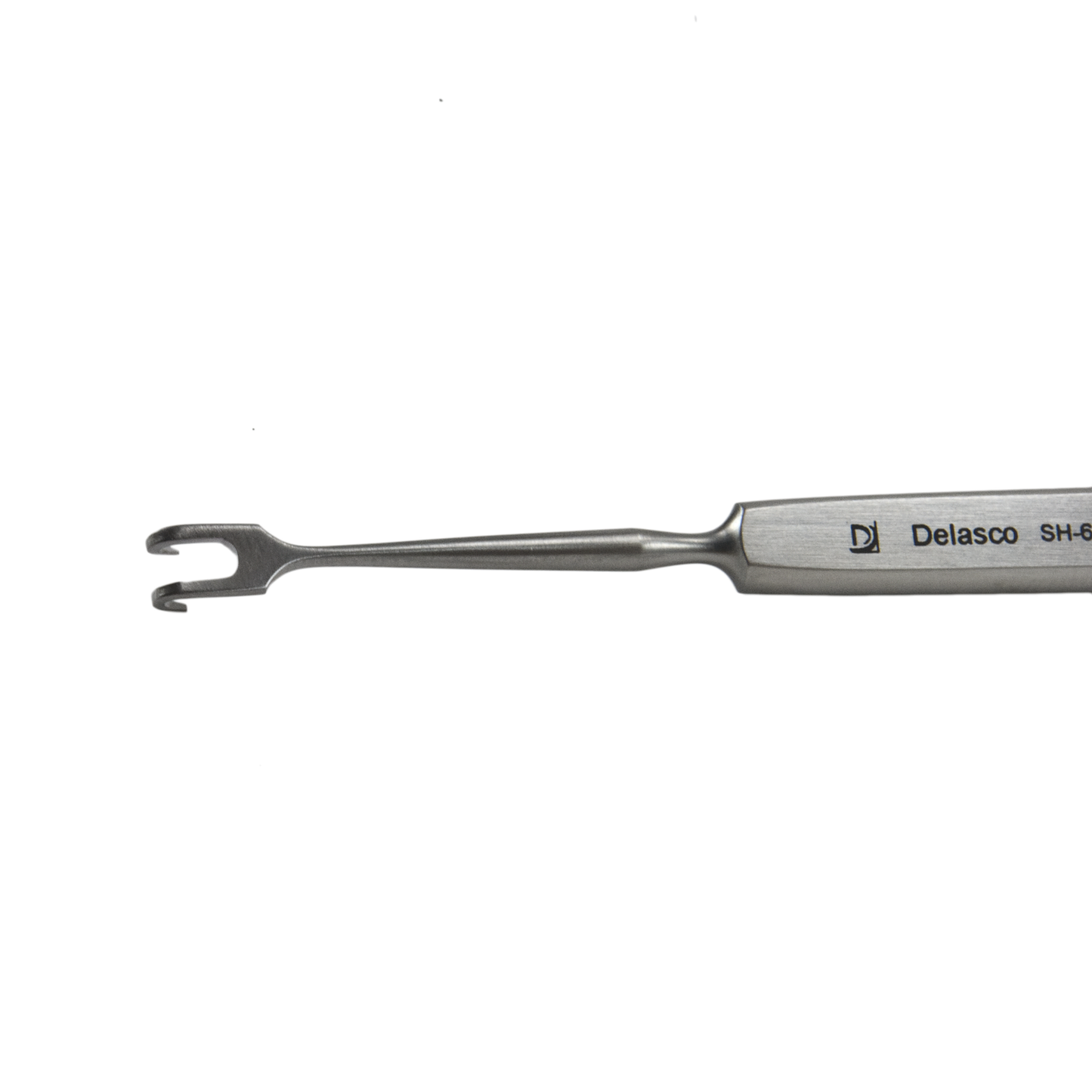 Delasco SH-641 Rollet Skin Hook 5 in Straight Hook 2.25mm Dia. X 2.75mm Wide 2 Prong, Sharp