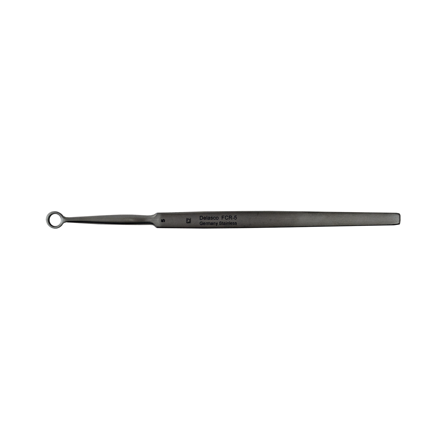 Delasco FCR-5 Fox Curette 5.5 in Straight 5mm Round