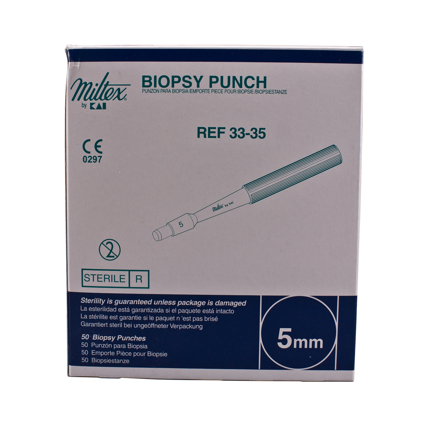 Miltex 33-35 Disposable Biopsy Punches, 5mm