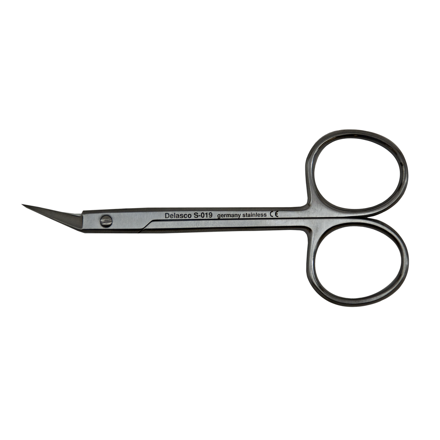 Delasco S-019 O'Brien suture scissors, angled w/sharp points