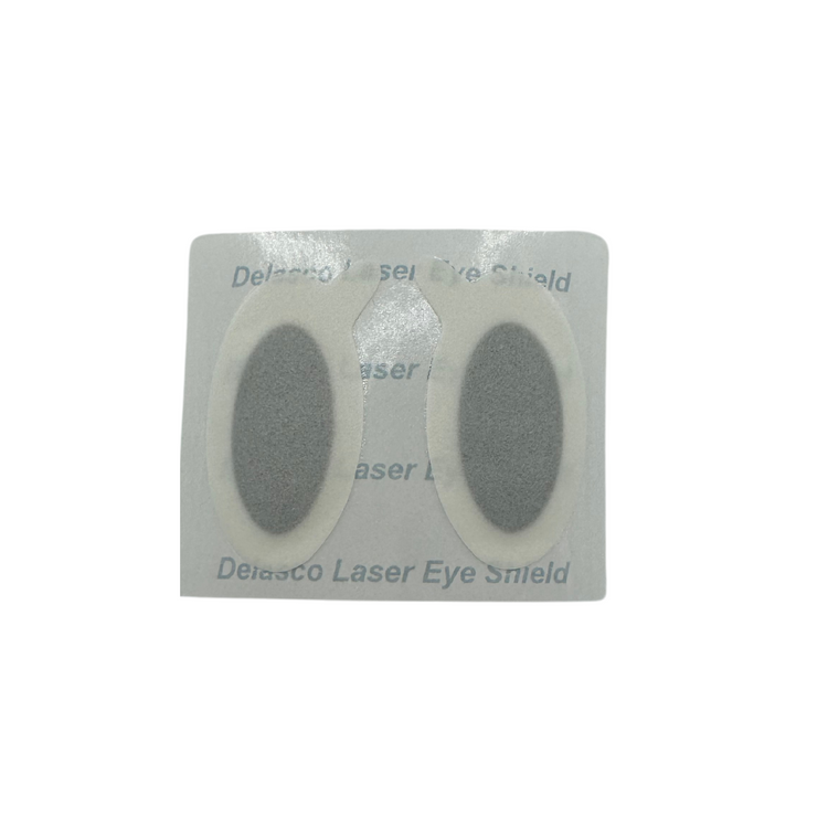 Delasco Laser Eye Shields - FDA Class 1 Eye Protection for Laser, IPL, and LED Procedures 50/Box