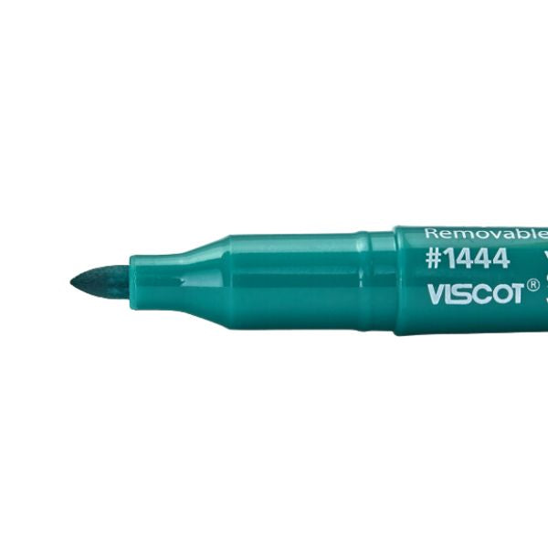 Viscot 1444-100 EZ Removable Ink Aesthetic Marker Mini Skin Markers Green, 50 ct