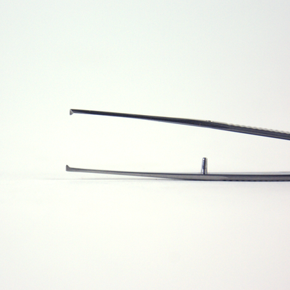 Delasco G-10 Semken Iris Forceps 4 in Straight 1mm 1x2 Teeth