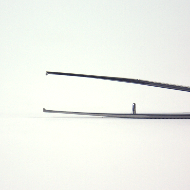 Delasco G-10 Semken Iris Forceps 4 in Straight 1mm 1x2 Teeth
