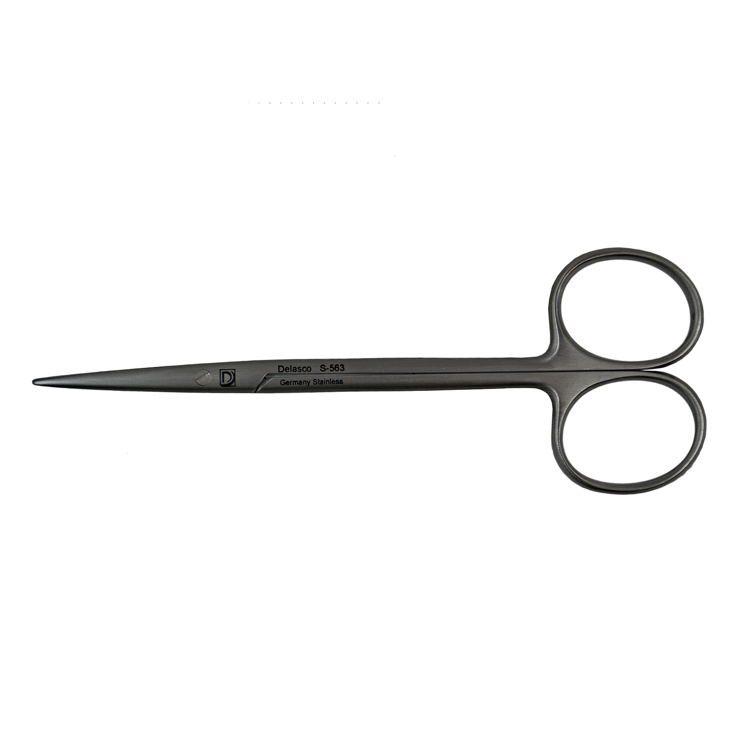 Delasco S-563 Metzenbaum Scissors 4.5", Fine, Straight, Blunt/Blunt, Stainless Steel