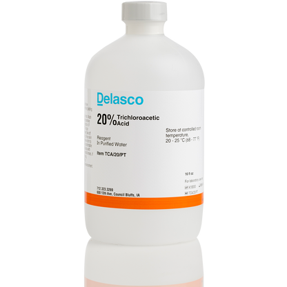 Delasco TCA/20/PT Trichloroacetic Acid 20% pint
